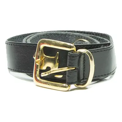 Womens Studded Belt Black Faux Leather 36
