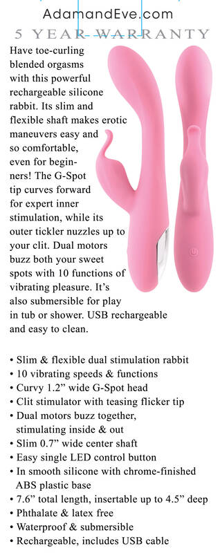 Eve's Rechargeable Slimline Rabbit - Pink
