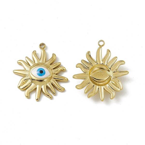 PVD Vacuum Plating 201 Stainless Steel Enamel Pendants