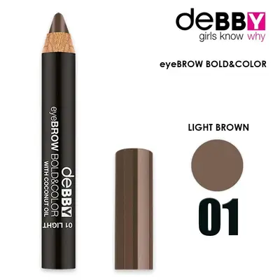 Debby bold&color eyebrow pencil 01 light brown