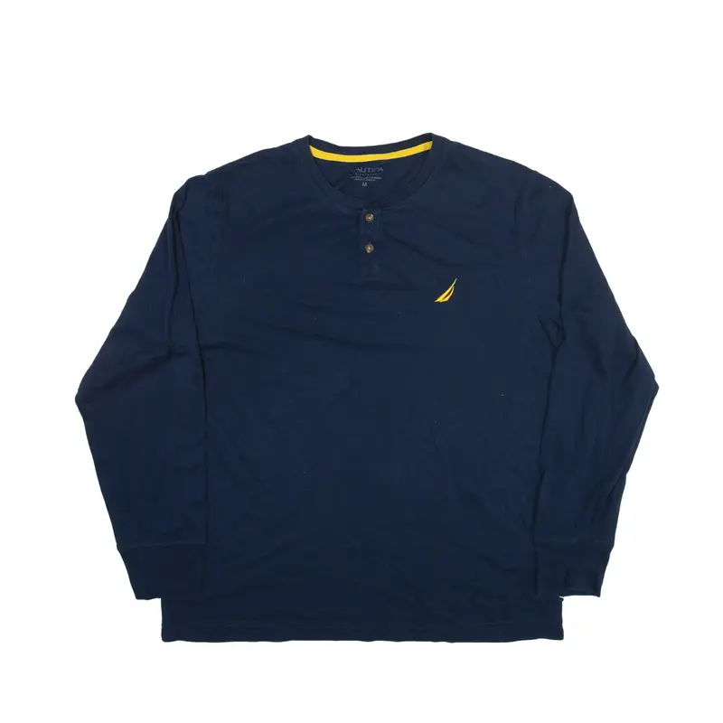 NAUTICA Sleepwear T-Shirt Blue Long Sleeve Mens M