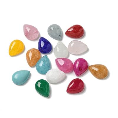Dyed Natural White Jade Cabochons