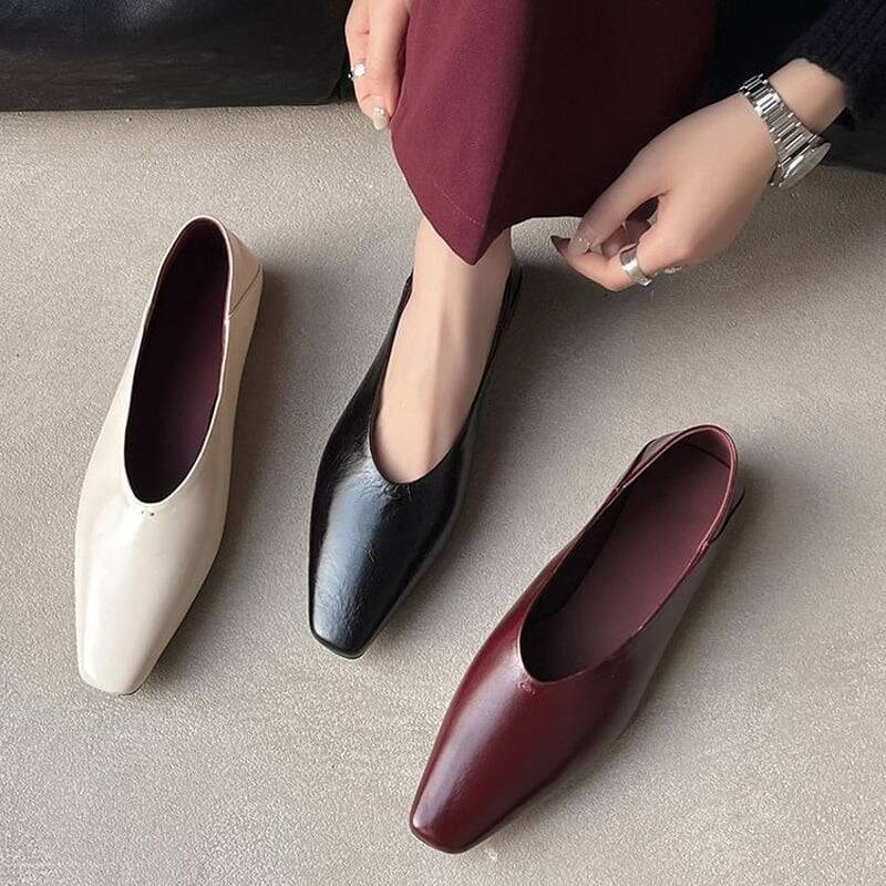 CHIKO Bärbel Square Toe Block Heels Pumps Shoes