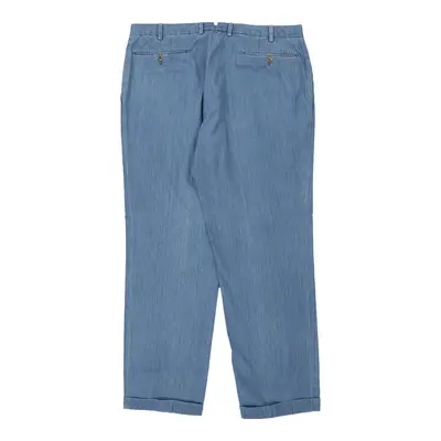 Burberry London Trousers - 36W 30L Blue Cotton