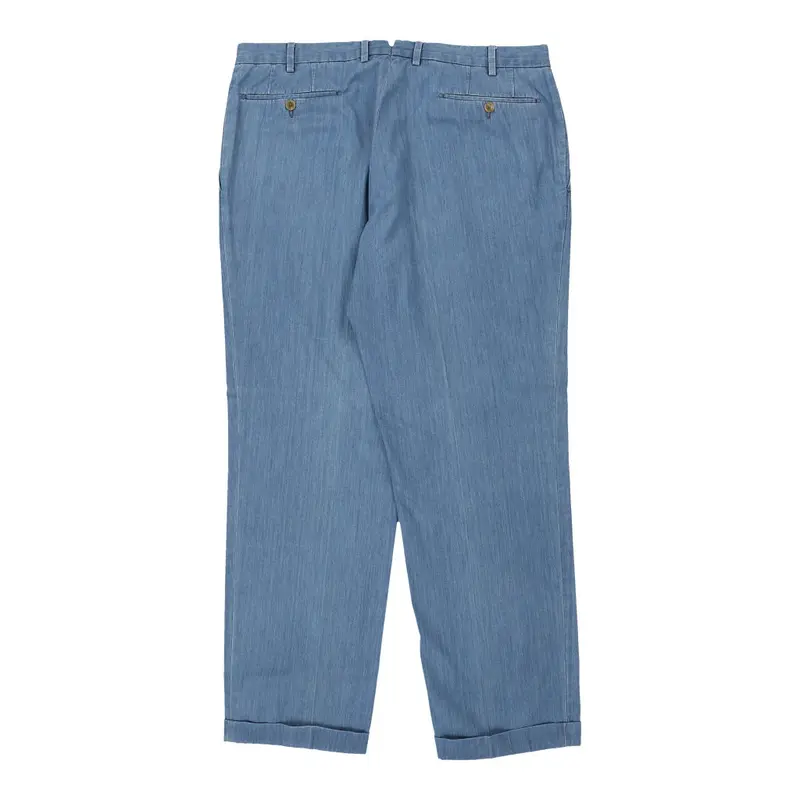 Burberry London Trousers - 36W 30L Blue Cotton