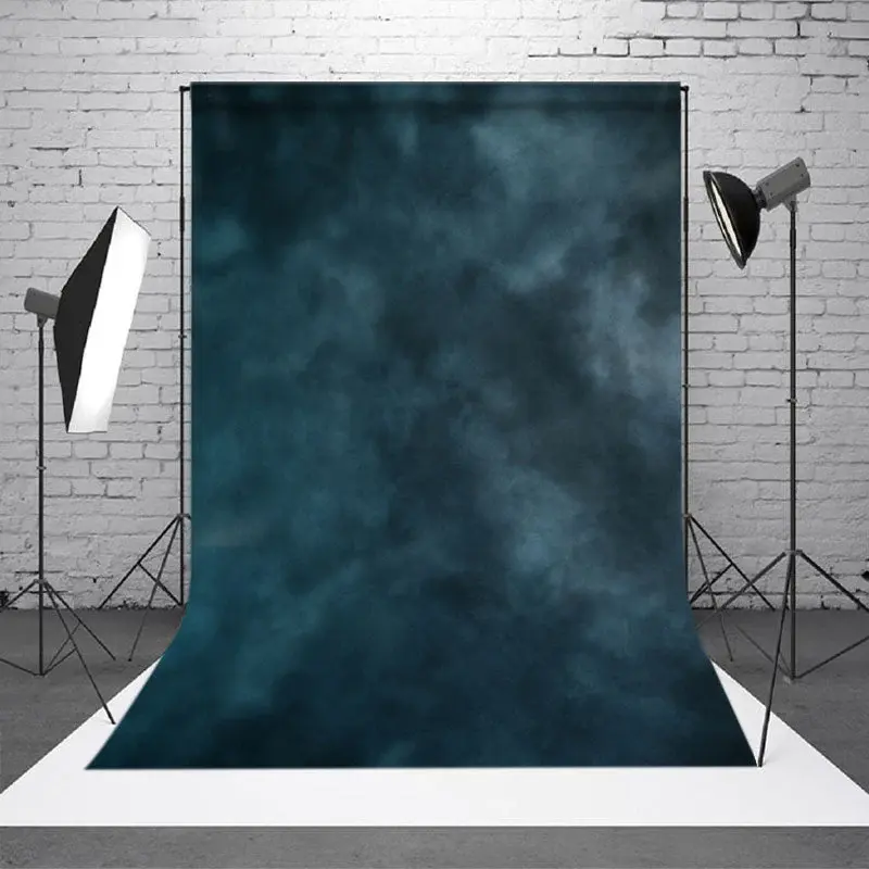 Aperturee Dark Haze Blue Simple Backdrops For Photography