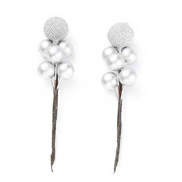 Foam Artificial Christmas Berries with Branch