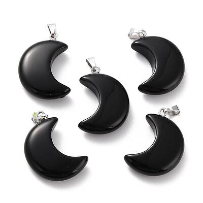 Natural Obsidian Pendants