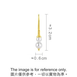 'Gōng' 999.9 Gold Pearl Single Earring