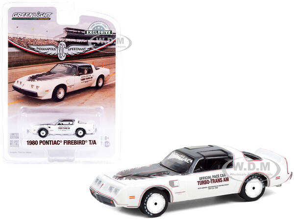 1980 Pontiac Firebird Trans Am T/A White with Black Top Official Pace Car \