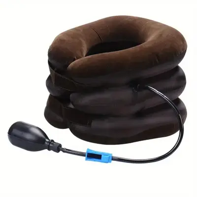 Inflatable Neck Pillow, U Shaped Neck Stretcher, Neck Cushion for Home Office and Travel
