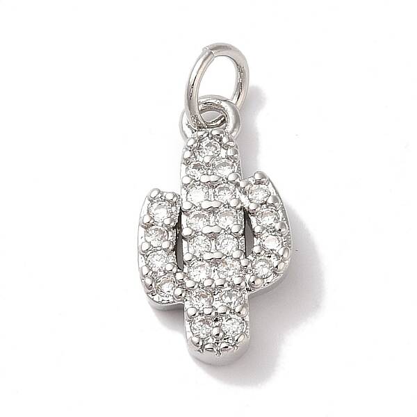 Rack Plating Brass & Cubic Zirconia Pendants