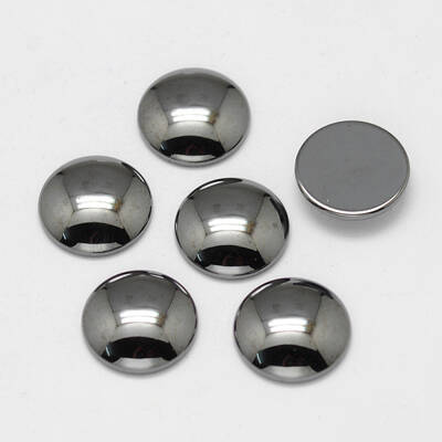 Non-magnetic Synthetic Hematite Cabochons