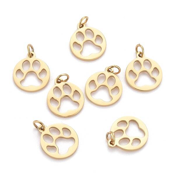 Ion Plating(IP) 304 Stainless Steel Pet Charms