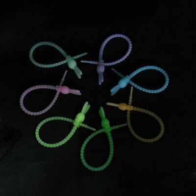 Luminous Silicone Cable Zip Ties
