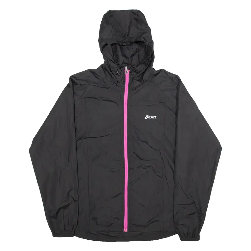 ASICS Womens Jacket Black Hooded M