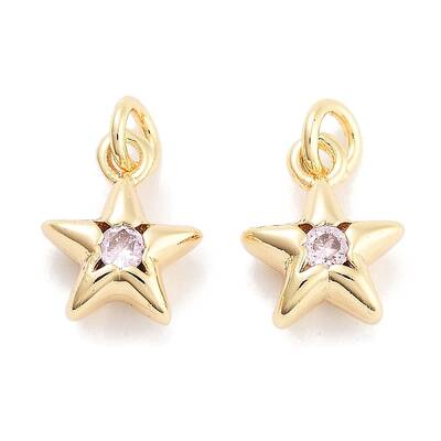Brass with Cubic Zirconia Pendant
