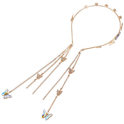 Zinc Alloy Rhinestone Hair Bands