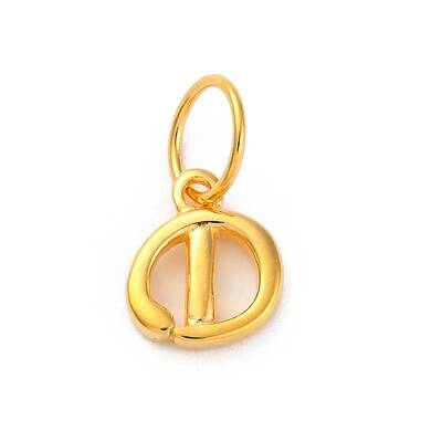 925 Sterling Silver Letter Charms with Jump Rings