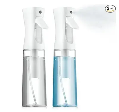 2 Pack Continuous Spray Bottles - Ultra Fine Mist Sprayer | Water Spray Bottle For Hair Mister Spray Bottle | Hair Spray Bott...