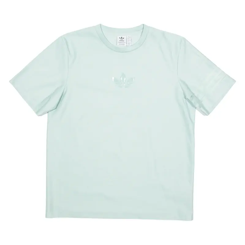 ADIDAS ORIGINALS Primegreen Womens T-Shirt Blue Crew Neck UK 12