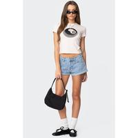 Rylin Low-Rise Denim Shorts