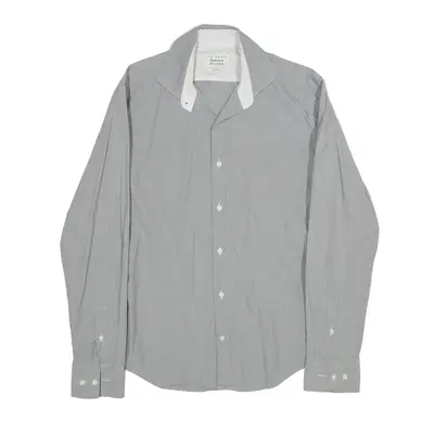 TED BAKER Endurance Plain Shirt Grey Long Sleeve Mens L