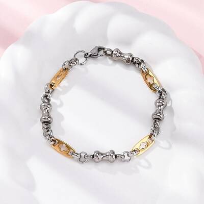 201 Stainless Steel Byzantine Chain Bracelets