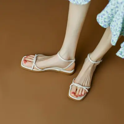 CHIKO Jalisat Open Toe Block Heels Flats Sandals