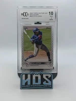 Otto Lopez BGS 2022 Topps Baseball Factory Set Gold Stars #422 BCCG 10