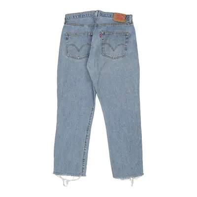 501 Levis Jeans - 34W UK 16 Blue Cotton