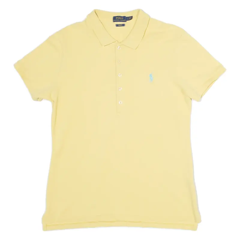 POLO RALPH LAUREN Slim Fit Mens Polo Shirt Yellow L