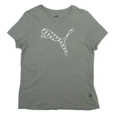 PUMA Mens T-Shirt Green L