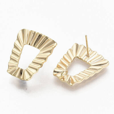 Brass Stud Earring Findings