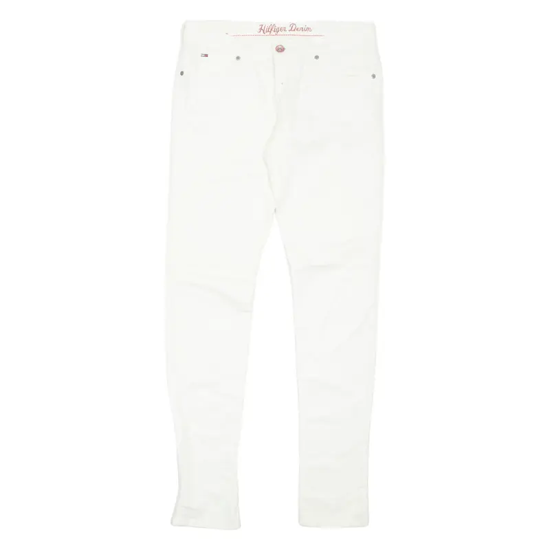 TOMMY HILFIGER Mens Trousers White Regular Tapered W32 L34