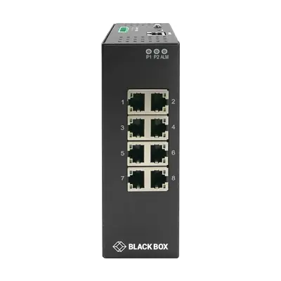 Black Box LIG1080A | LIG1000 Series 8 x Ports 1000Base-T Layer 2 Gigabit Ethernet Temperature Managed Switch