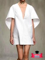 Women's Plain Dress, Casual Batwing Sleeve Dress for Summer, Fashion Chic Elegant Fit Women's Dress for Daily Wear, Womenswea...