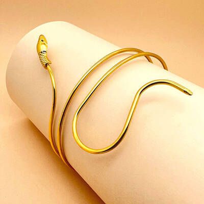 Alloy Upper Arm Open Cuff Bangles for Women