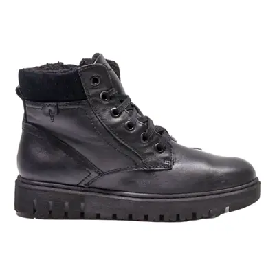 MEDICUS Lace-Up Boots Black Leather Mens UK 6