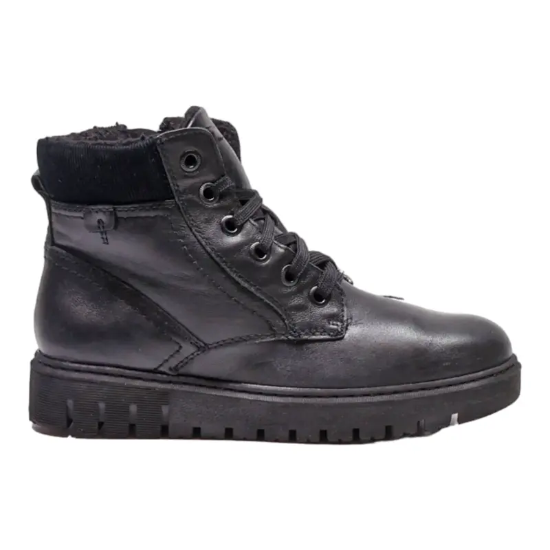 MEDICUS Lace-Up Boots Black Leather Mens UK 6