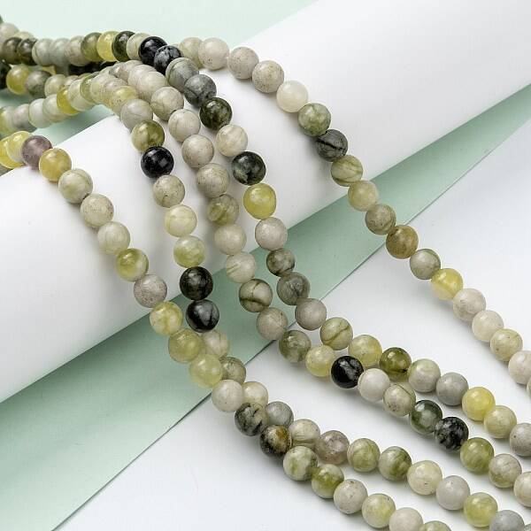 Natural Qinghua Jade Beads Strands