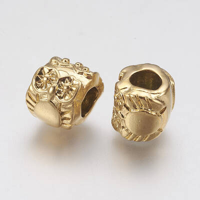 Ion Plating(IP) 304 Stainless Steel European Beads