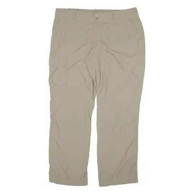 COLUMBIA Outdoor Womens Trousers Grey Regular Straight Nylon W36 L29
