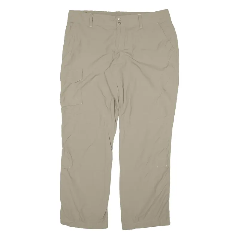 COLUMBIA Outdoor Womens Trousers Grey Regular Straight Nylon W36 L29