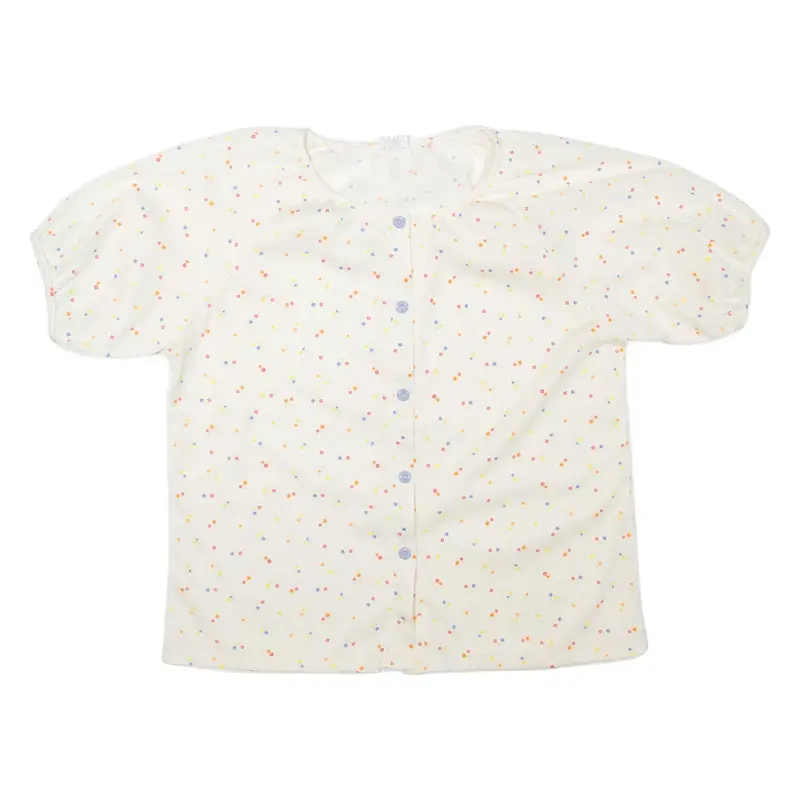 Womens Printed Top Beige Floral L