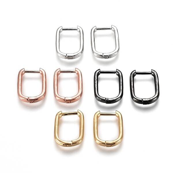 Brass Huggie Hoop Earrings
