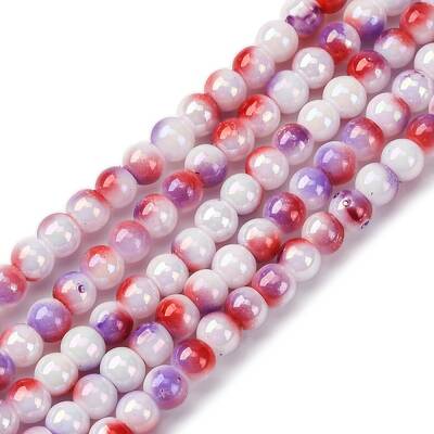 Pearlized Handmade Lampwork Beads Strands