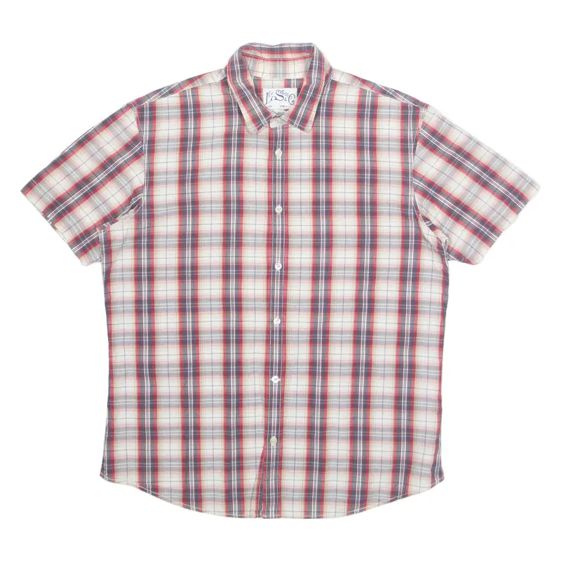 LEVI'S Mens Shirt Red Check L