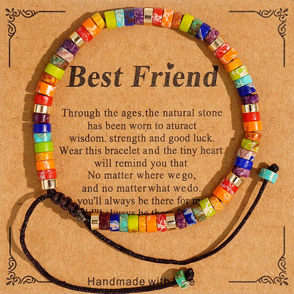 European and American Style Imperial Jasper Bracelet with Card