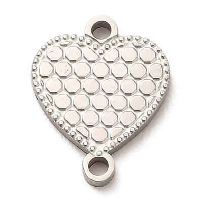 Non-Tarnish 304 Stainless Steel Love Connector Charms